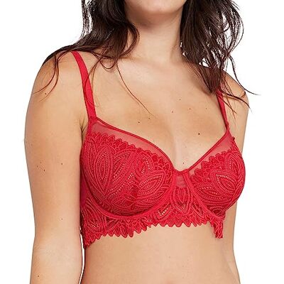 Sans Complexe Miss Lisa BH för kvinnor, Lila röd, 75C Sans Complexe Miss Lisa BH för kvinnor, Lila röd, 75C