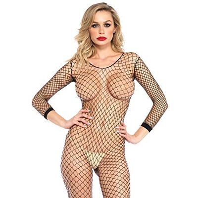 Leg Avenue Langärmeliger Bodystocking Model 8380 Einheitsgröße Schwarz, 1er Pack Leg Avenue Langärmeliger Bodystocking Model 8380 Einheitsgröße Schwarz, 1er Pack