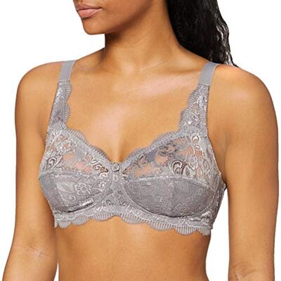 Susa Women's Bra, semi-sheer, Frostig lavendel, 75E Susa Women's Bra, semi-sheer, Frostig lavendel, 75E