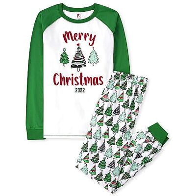 The Children's Place Baby Adult Holiday Pajamas, Cotton, Merry Xmas 22, 3X-Large The Children's Place Baby Adult Holiday Pajamas, Cotton, Merry Xmas 22, 3X-Large