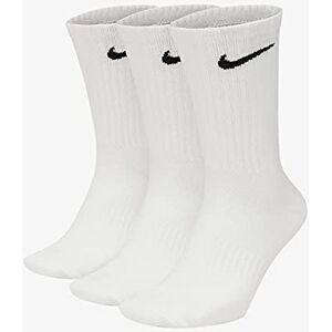 NIKE V Cush Crew 3P Value 108 Strumpor for män, White/Black, L NIKE V Cush Crew 3P Value 108 Strumpor for män, White/Black, L