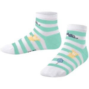 FALKE unisex barn sneakerstrumpor randiga Jellies K Sn bomull kort mönstrad 1 par, vit vit 2007, 35–38 FALKE unisex barn sneakerstrumpor randiga Jellies K Sn bomull kort mönstrad 1 par, vit vit 2007, 35–38