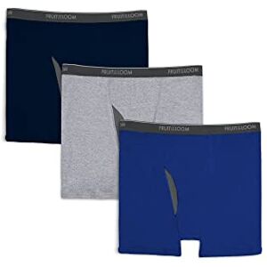 Fruit of the Loom Stora och höga märkesfria underkläder och undertröjor boxershorts (förpackning med 6), Big Man Coolzone Fly Boxer Brief 3-pack färger kan variera, 4XL Fruit of the Loom Stora och höga märkesfria underkläder och undertröjor boxershorts (förpackning med 6), Big Man Coolzone Fly Boxer Brief 3-pack färger kan variera, 4XL