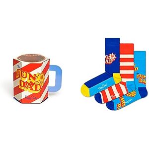 Happy Socks unisex glad 3-pack årets far gåva set strumpor, orange, M-L UK, BLÅ, Medium-Large Happy Socks unisex glad 3-pack årets far gåva set strumpor, orange, M-L UK, BLÅ, Medium-Large