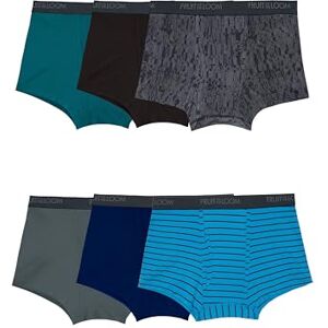 Fruit of the Loom Men's Standard 4-Way Stretch Boxer Briefs Lightweight & Moisture Wicking Underwear Long, Regular Leg, Trunk-6 Pack-Assorted Colors Fruit of the Loom Men's Standard 4-Way Stretch Boxer Briefs Lightweight & Moisture Wicking Underwear Long, Regular Leg, Trunk-6 Pack-Assorted Colors