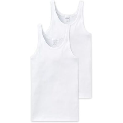 Schiesser Herren 2 PACK Unterhemd ohne Arm Essential Feinripp Schiesser Herren 2 PACK Unterhemd ohne Arm Essential Feinripp