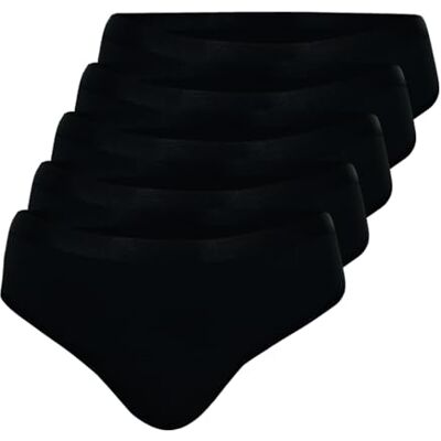 Athena Linjaler, set med 5 trosor, damlinjaltrosor, svart, XL Athena Linjaler, set med 5 trosor, damlinjaltrosor, svart, XL