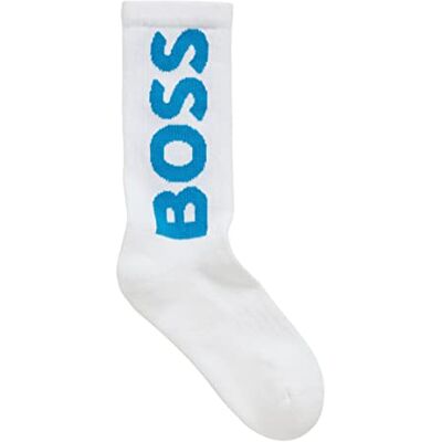 Boss Herr QS Rib Logo CC ekologiska bomullsblandade logotypstrumpor, Natural104, 39/42 EU Boss Herr QS Rib Logo CC ekologiska bomullsblandade logotypstrumpor, Natural104, 39/42 EU