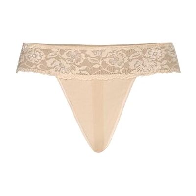 Teyli Stringtrosa med spets för kvinnor 318, beige, S Teyli Stringtrosa med spets för kvinnor 318, beige, S