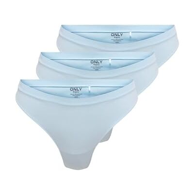 ONLY Damer Onlvicky Rib S-Les Thong 3-pack Noos Acc (förpackning med 3), Ancient vatten, M ONLY Damer Onlvicky Rib S-Les Thong 3-pack Noos Acc (förpackning med 3), Ancient vatten, M