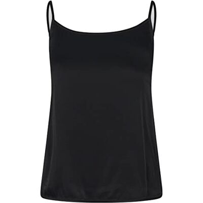 HUGO Dam SatINIGHT_Camisole Top, Black1, L HUGO Dam SatINIGHT_Camisole Top, Black1, L