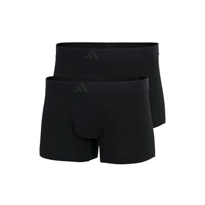 adidas Boxershorts för män, 2-pack, Low Rise Trunk (2-pack) Active Flex Cotton 3 Stripes underkläder, Black_4AM008, S, Black_4am008, S adidas Boxershorts för män, 2-pack, Low Rise Trunk (2-pack) Active Flex Cotton 3 Stripes underkläder, Black_4AM008, S, Black_4am008, S