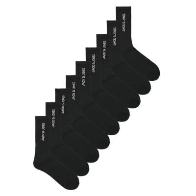 JACK & JONES Socks 9 Pack Jacregen Noos set med 9 par tennisstrumpor, svart, en storlek herr JACK & JONES Socks 9 Pack Jacregen Noos set med 9 par tennisstrumpor, svart, en storlek herr