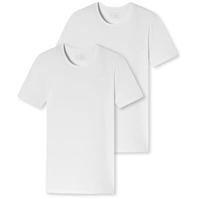 Schiesser Herren 2 PACK Unterhemd Rundhals mit Arm Bio Baumwolle 95/5 Organic Schiesser Herren 2 PACK Unterhemd Rundhals mit Arm Bio Baumwolle 95/5 Organic