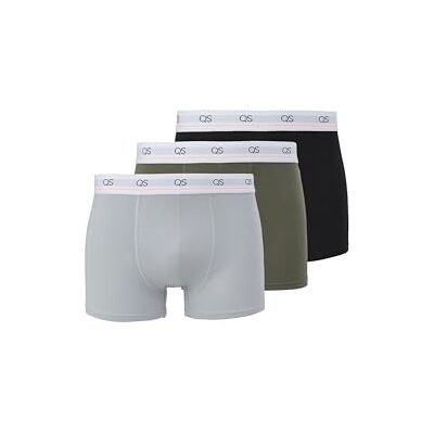 QS herr 2176987 boxershorts, 0098, grå/grön/svart, 0098, grau/grün/schwarz QS herr 2176987 boxershorts, 0098, grå/grön/svart, 0098, grau/grün/schwarz
