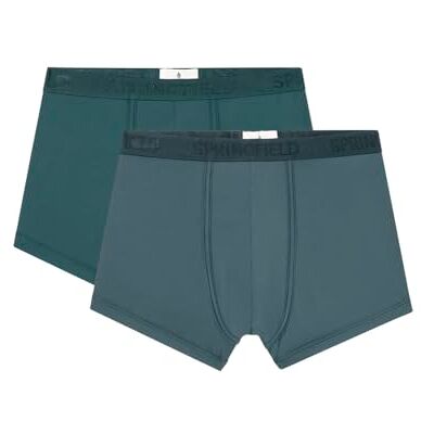 Springfield 2-pack boxershorts i mikrofiber och mörk blå, S Springfield 2-pack boxershorts i mikrofiber och mörk blå, S