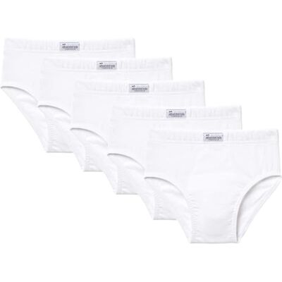 Abanderado Junior bomull 100% bomull stängd slip pack x 5, Vit, 16 år Abanderado Junior bomull 100% bomull stängd slip pack x 5, Vit, 16 år
