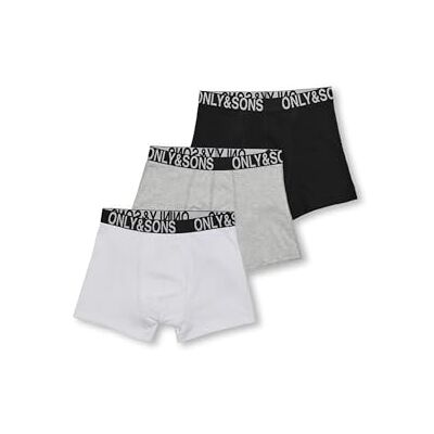 Only & sons junior pojkar Osjfitz Wb Fold Logo Boxer 3 st. Acc Noos (3-pack), svart, 158-164 Only & sons junior pojkar Osjfitz Wb Fold Logo Boxer 3 st. Acc Noos (3-pack), svart, 158-164