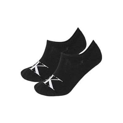 Calvin Klein strumpor män footie högt skurna 2P monogram, Svart, 40-42 Calvin Klein strumpor män footie högt skurna 2P monogram, Svart, 40-42