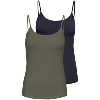 ONLY Onllove Singlet 2-pack JRS Noos, natthimmel, S ONLY Onllove Singlet 2-pack JRS Noos, natthimmel, S