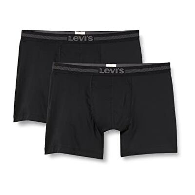 Levi's Tencel boxershorts för män retroshorts (2-pack), jet svart, XXL Levi's Tencel boxershorts för män retroshorts (2-pack), jet svart, XXL