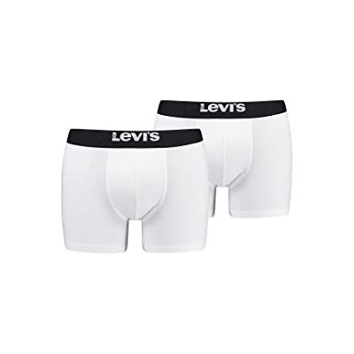 Levi's Levis Mäns Solid Basic Boxer, vit/svart, M, vit/svart, M Levi's Levis Mäns Solid Basic Boxer, vit/svart, M, vit/svart, M