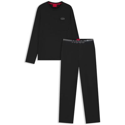 HUGO Herr Nocto_lång set 10272536 01 pyjamas-set (1-pack), svart, S HUGO Herr Nocto_lång set 10272536 01 pyjamas-set (1-pack), svart, S