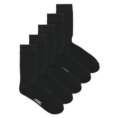 JJ REBEL JREBREBEL Logotypstrumpor, 5-pack, Svart/förpackning: W. SVART, One Size JJ REBEL JREBREBEL Logotypstrumpor, 5-pack, Svart/förpackning: W. SVART, One Size