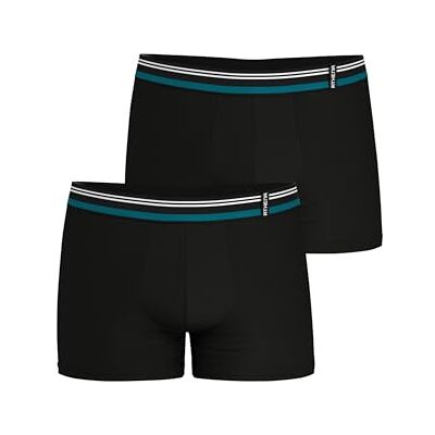 Athena Duo Eco LN82, Set med 2 boxershorts för herr, svart, S, svart, S Athena Duo Eco LN82, Set med 2 boxershorts för herr, svart, S, svart, S