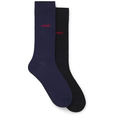 HUGO Män 2p Rs Uni Cc 10241199 01 regular_sockar, marinblå, 40-46 HUGO Män 2p Rs Uni Cc 10241199 01 regular_sockar, marinblå, 40-46