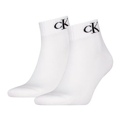 Calvin strumpor män kvarts 2P monogram, Vitt, 40-42 Calvin strumpor män kvarts 2P monogram, Vitt, 40-42