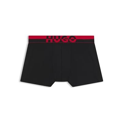 HUGO Herr trunk TR. Delad logotyp trepack åtsittande boxershorts med kort ben och delad logotyp på linningen, 001svart, M HUGO Herr trunk TR. Delad logotyp trepack åtsittande boxershorts med kort ben och delad logotyp på linningen, 001svart, M