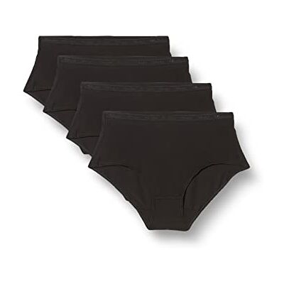 Playtex pw france Dam Culotte Midi Coton Bio X4 trosor, svart, 42 Playtex pw france Dam Culotte Midi Coton Bio X4 trosor, svart, 42