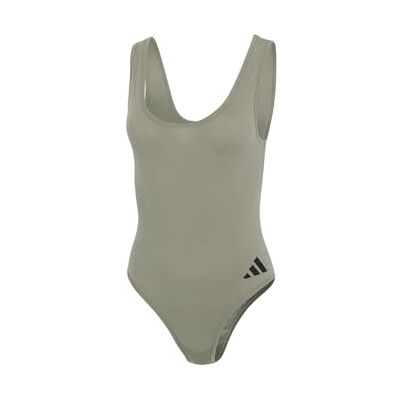 adidas Bodysuit – Sport Active Essentials Cotton 3 ränder, Silver Pebble_4a0694, XL adidas Bodysuit – Sport Active Essentials Cotton 3 ränder, Silver Pebble_4a0694, XL