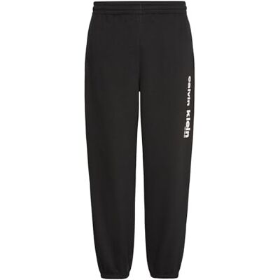 Calvin herr retro grafisk joggingbyxor LV14LE252G, svart, M, svart (svart), M Calvin herr retro grafisk joggingbyxor LV14LE252G, svart, M, svart (svart), M