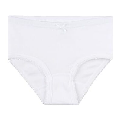 Sanetta Flickor hiptrosa flicka byxa underbyxor enfärgad bomull 104–140 – vit, Vit Sanetta Flickor hiptrosa flicka byxa underbyxor enfärgad bomull 104–140 – vit, Vit