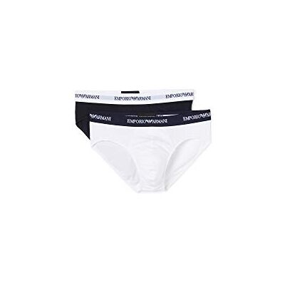 Giorgio Armani Kalsonger för män (2-pack), Vit, S Giorgio Armani Kalsonger för män (2-pack), Vit, S