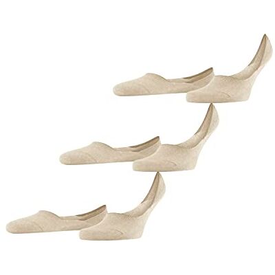 FALKE herr Invisible Step Medium Cut 3-pack strumpor andas hållbar bomull osynlig mjuk kant och silikon på hälen för tryckfri passform och bästa grepp, enfärgad, 3 par, Beige sandmelange 4650, 45-46 FALKE herr Invisible Step Medium Cut 3-pack strumpor andas hållbar bomull osynlig mjuk kant och silikon på hälen för tryckfri passform och bästa grepp, enfärgad, 3 par, Beige sandmelange 4650, 45-46