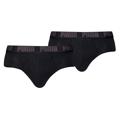 PUMA vardagstrosor för män (förpackning med 2), Svart/Svart, L PUMA vardagstrosor för män (förpackning med 2), Svart/Svart, L