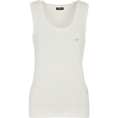 Giorgio Armani Dam Essential Studs Underkläder Tank Beige M, Vitt, M Giorgio Armani Dam Essential Studs Underkläder Tank Beige M, Vitt, M