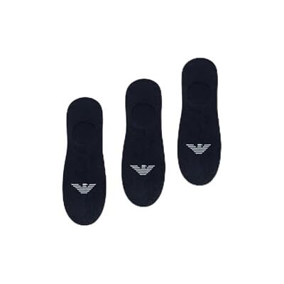 Giorgio Armani Örn för män 3-pack osynliga strumpor blå L/XL Giorgio Armani Örn för män 3-pack osynliga strumpor blå L/XL