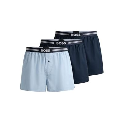 Boss Herr 3P vävd boxershorts, Dark Blue403, L (förpackning med 3) Boss Herr 3P vävd boxershorts, Dark Blue403, L (förpackning med 3)