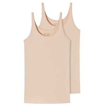 Schiesser Damen 2 PACK Trägertop Unterhemd Bio Baumwolle 95/5 Organic Schiesser Damen 2 PACK Trägertop Unterhemd Bio Baumwolle 95/5 Organic