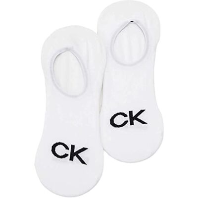 Calvin High Cut Footie 2-pack logo (2 st) herr, Vitt och blått, 37/42 EU Calvin High Cut Footie 2-pack logo (2 st) herr, Vitt och blått, 37/42 EU