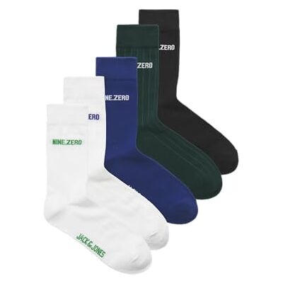 JACK & JONES Jacbasel Solid Socks 5-pack, Marshmallow, one size JACK & JONES Jacbasel Solid Socks 5-pack, Marshmallow, one size