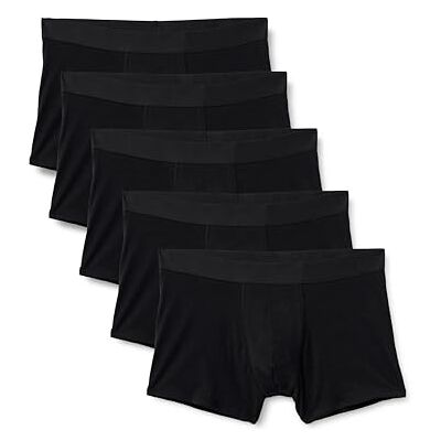 Amazon Essentials herr bomull jersey boxershorts underkläder, paket med 5, Svart, M Amazon Essentials herr bomull jersey boxershorts underkläder, paket med 5, Svart, M