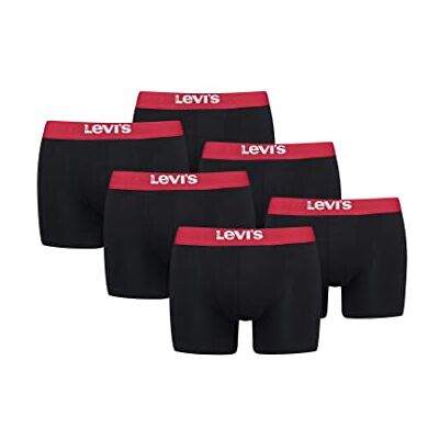 Levi's Boxershorts för män (2-pack), svart/röd, XXL Levi's Boxershorts för män (2-pack), svart/röd, XXL