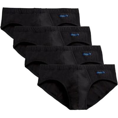 2(X)IST 2(X) IST Herr bomull stretch bikini trosor 4-pack, Svart, M 2(X)IST 2(X) IST Herr bomull stretch bikini trosor 4-pack, Svart, M