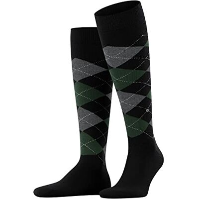 Burlington Herr King hållbar ekologisk bomull förstärkta herrstrumpor med mönster andningsbara miljövänliga 1 par strumpor, svart (Black 3004), 40–46 Burlington Herr King hållbar ekologisk bomull förstärkta herrstrumpor med mönster andningsbara miljövänliga 1 par strumpor, svart (Black 3004), 40–46