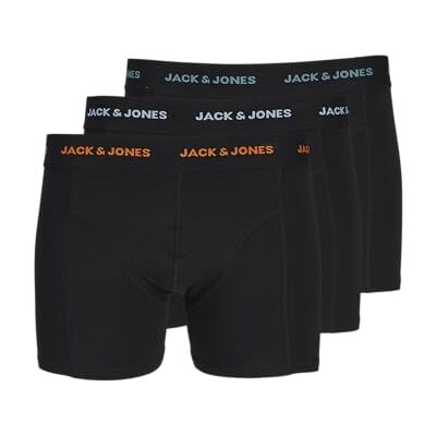 JACK & JONES JACK&JONES Jacmarvin Solid trunks 3-pack, Svart/förpackning: svart – svart, L JACK & JONES JACK&JONES Jacmarvin Solid trunks 3-pack, Svart/förpackning: svart – svart, L